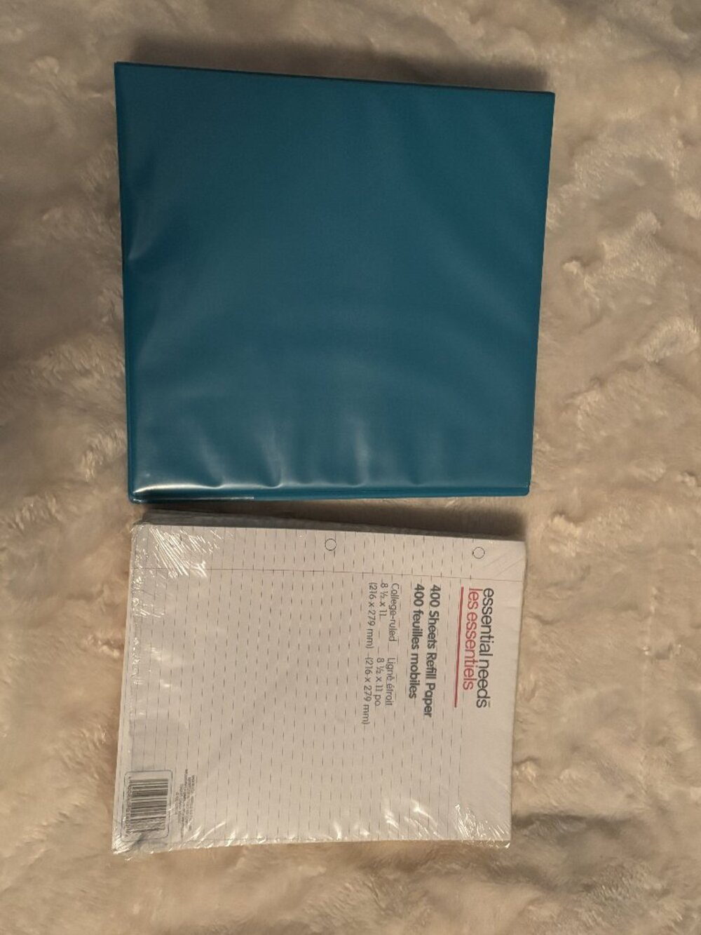 $12 ADD ON School Supplies Avery Durable Teal 1.5" Ring Binder Lined Paper